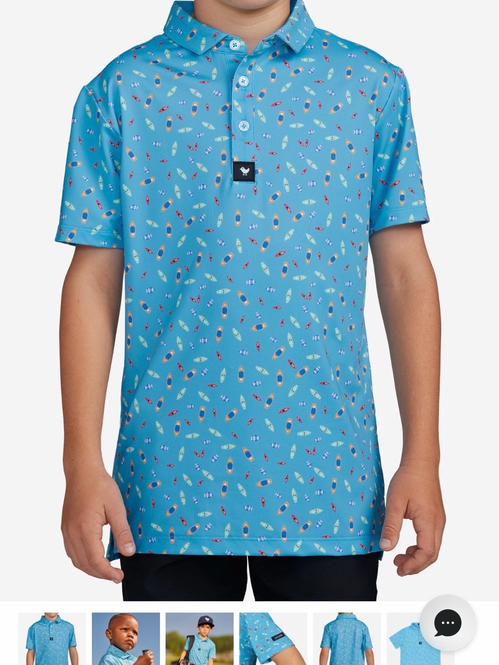 Boys' Bad Birdie Dock Solid Polo